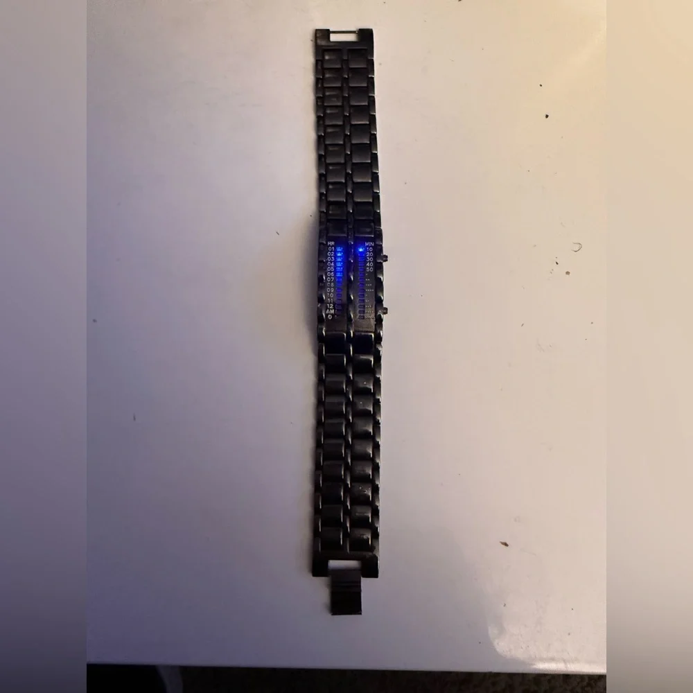 Vintage 1990’s Lava Iron Samurai LED Binary Japanese Inspired watch